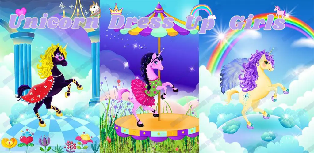 Unicorn Dress Up Girls